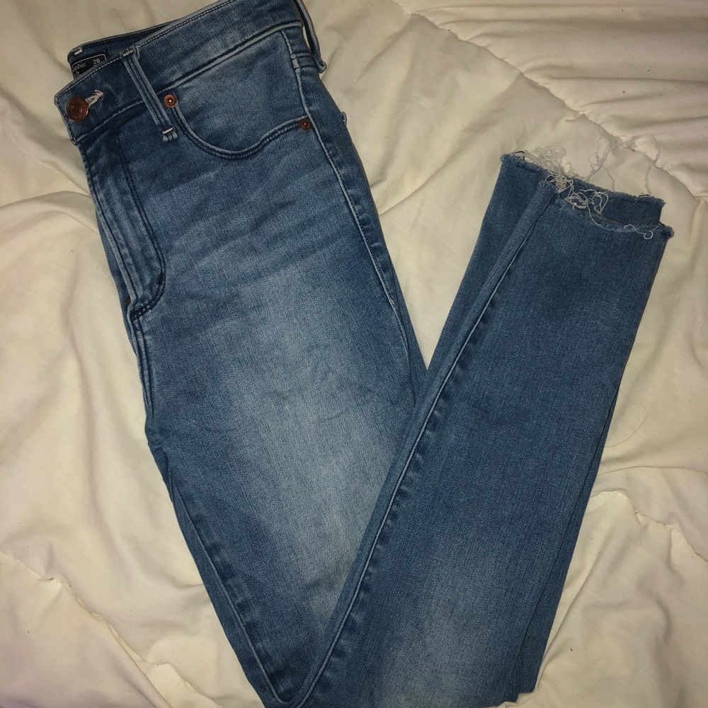 abercrombie & fitch high waisted jeans